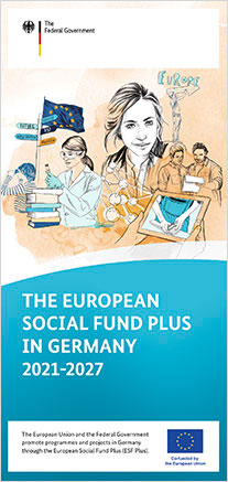 Cover leaflet The European Social Fund Plus in Germany 2021-2027